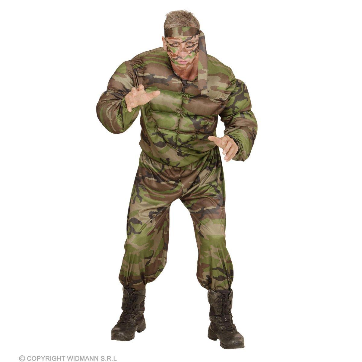 Costume soldato muscoloso