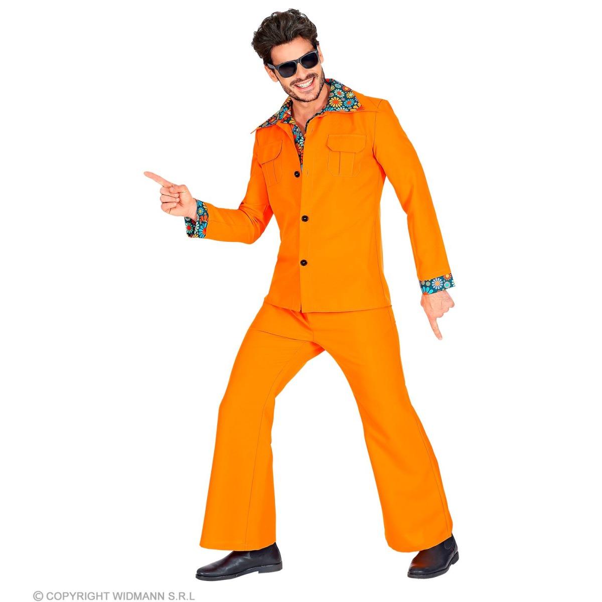 Costume completo party disco arancione