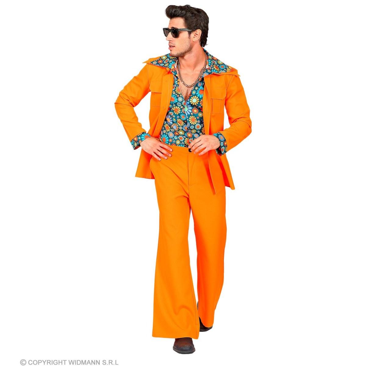 Costume completo party disco arancione