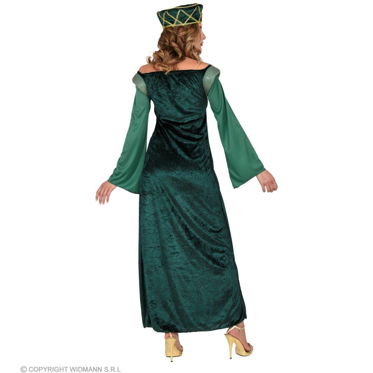 Costume principesse medievale verde
