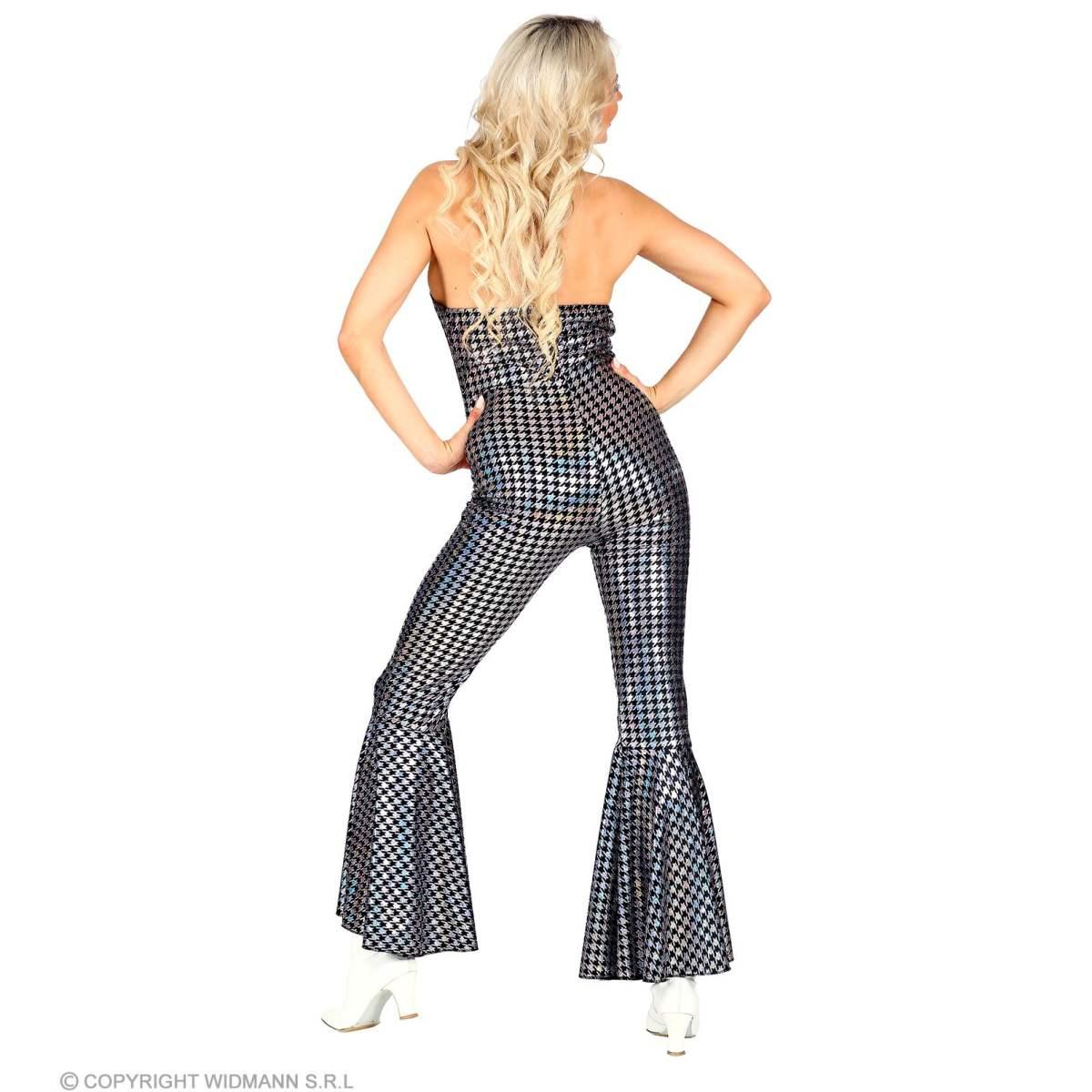 Costume tuta disco anni 70 argento
