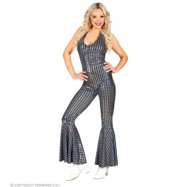 Costume tuta disco anni 70 argento