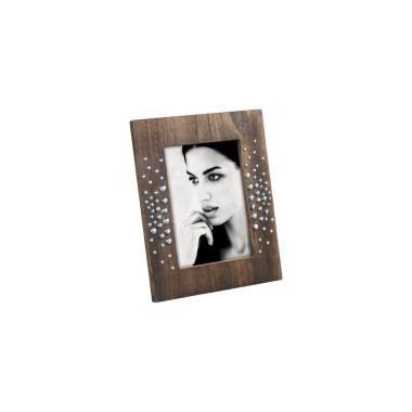Cornice legno borchie 13 x 18 cm