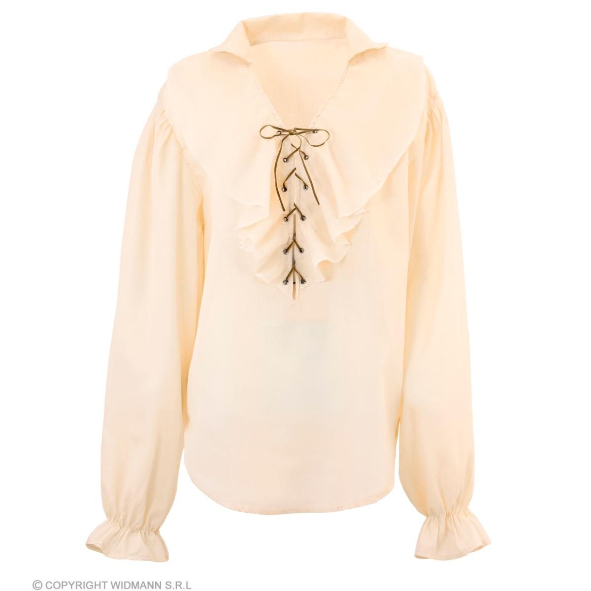 Camicia beige lacci