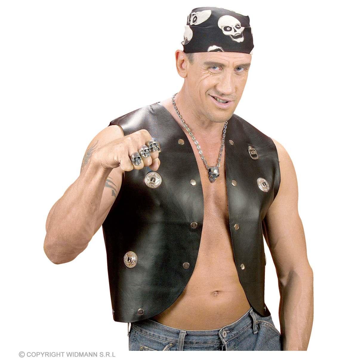 Costume gilet borchie