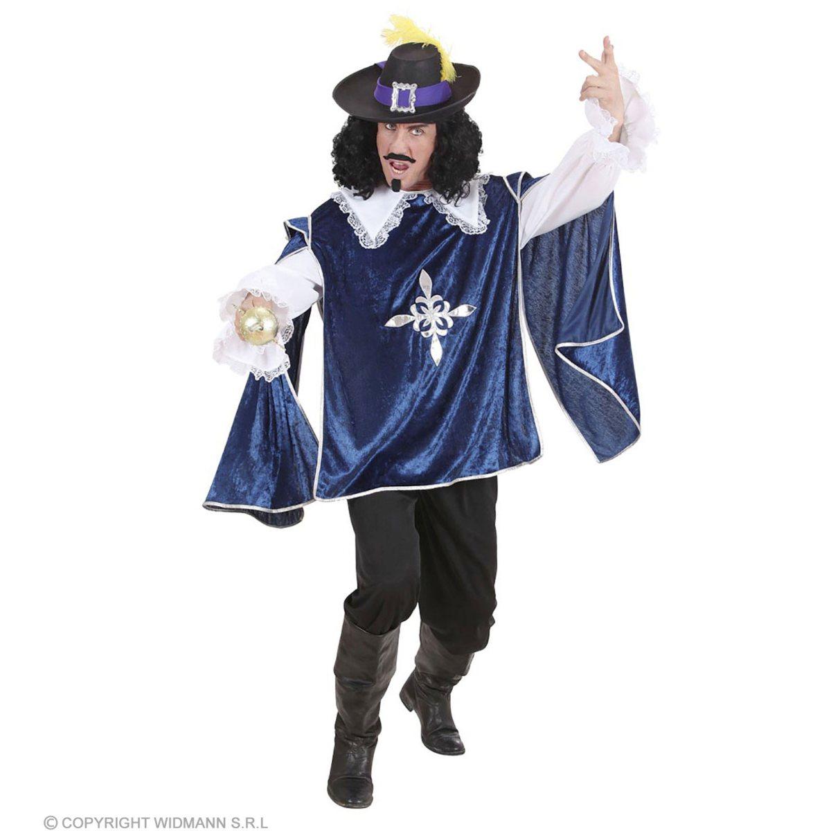 Costume moschettiere blu