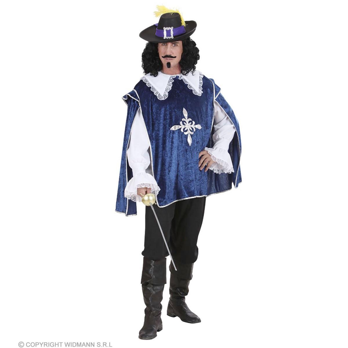 Costume moschettiere blu