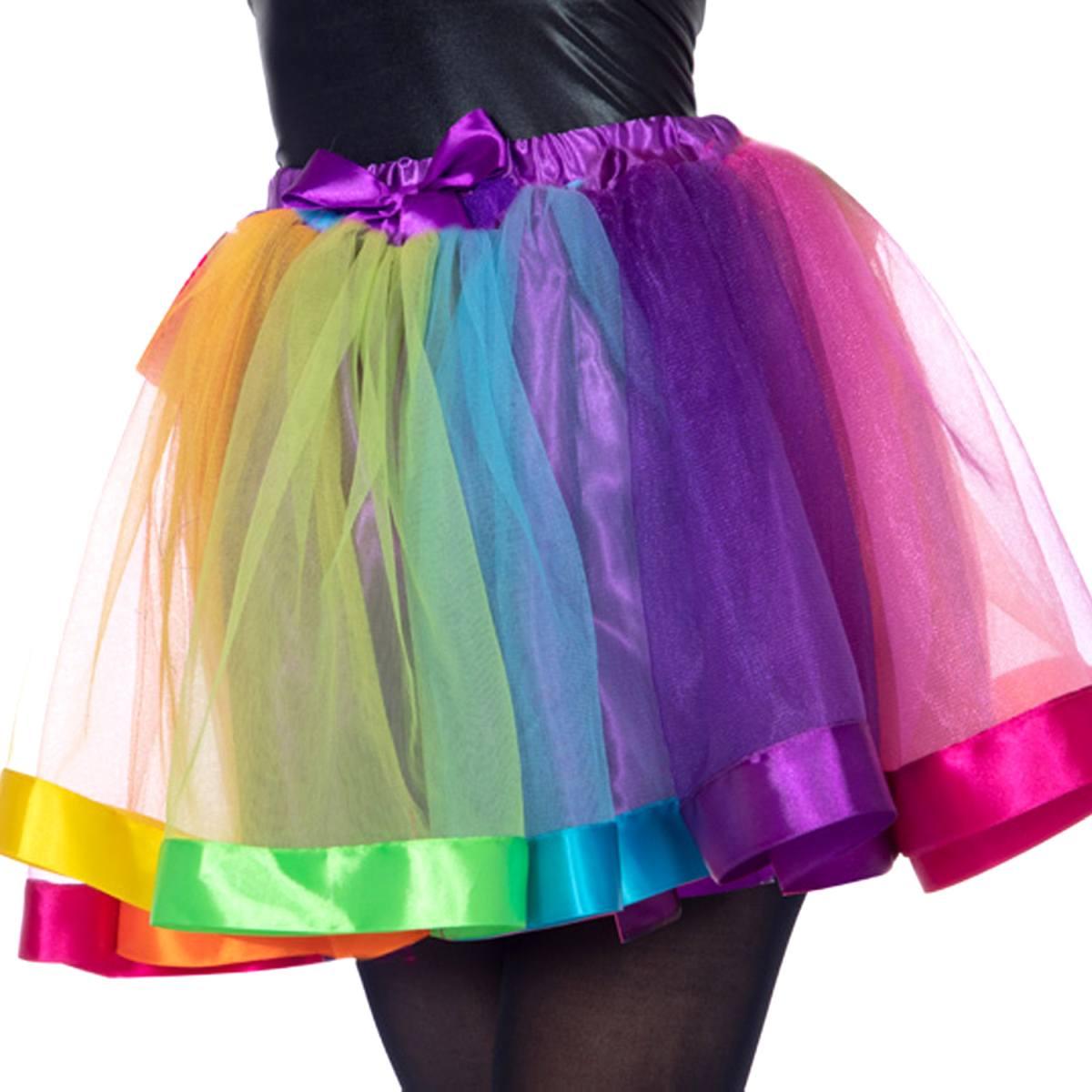 Gonna tulle multicolor fiocco