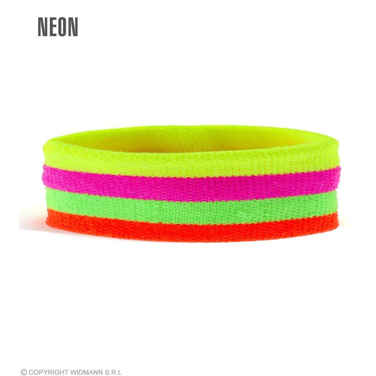 Fascia testa righe neon