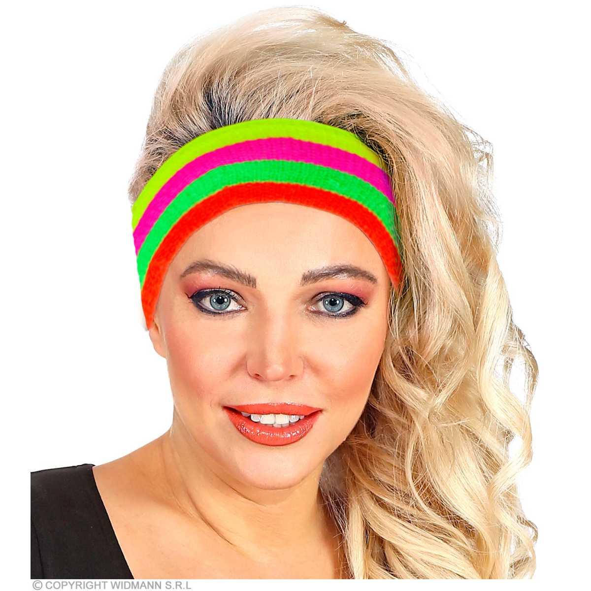 Fascia testa righe neon