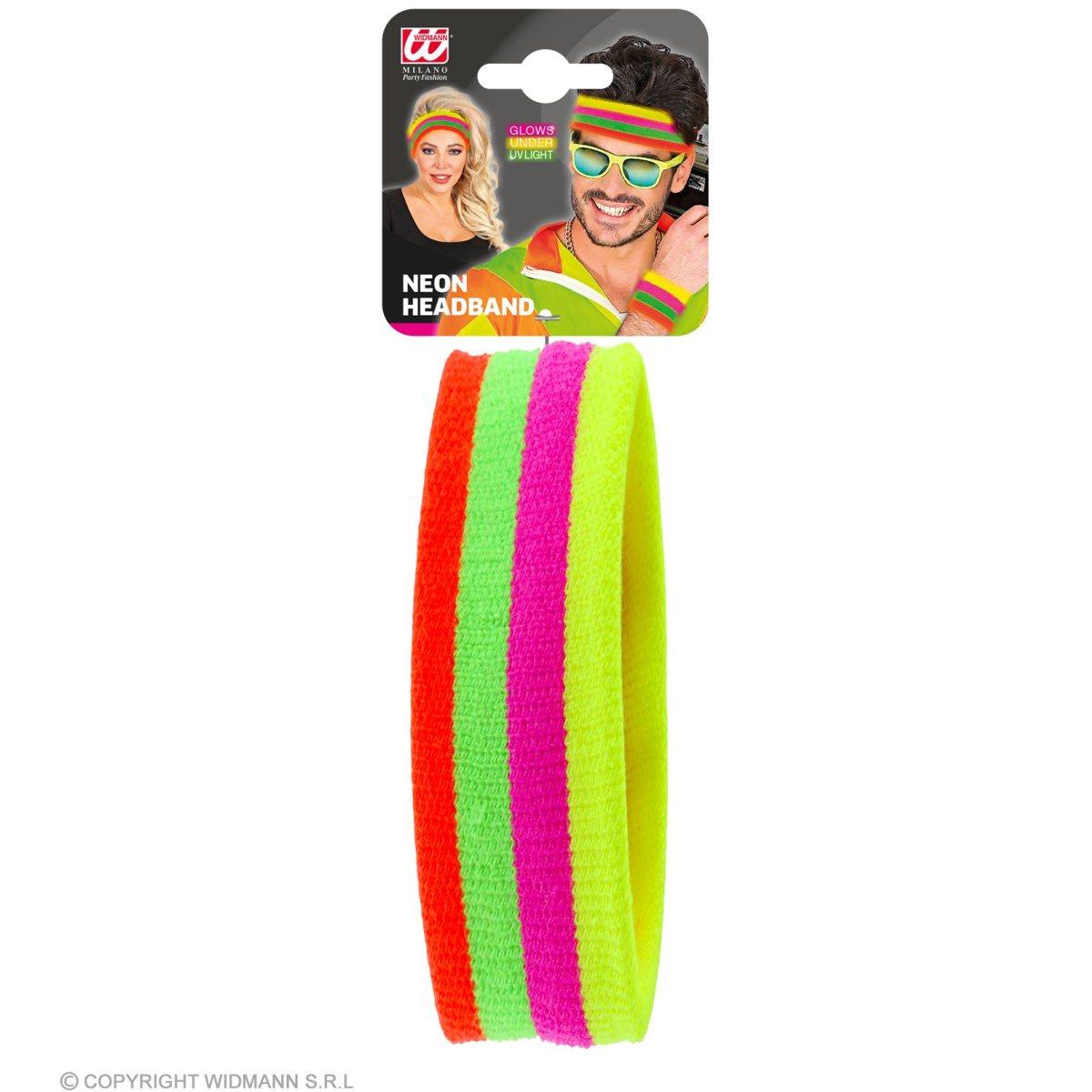 Fascia testa righe neon