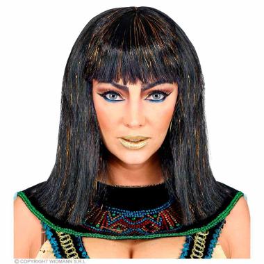 Parrucca cleopatra nera