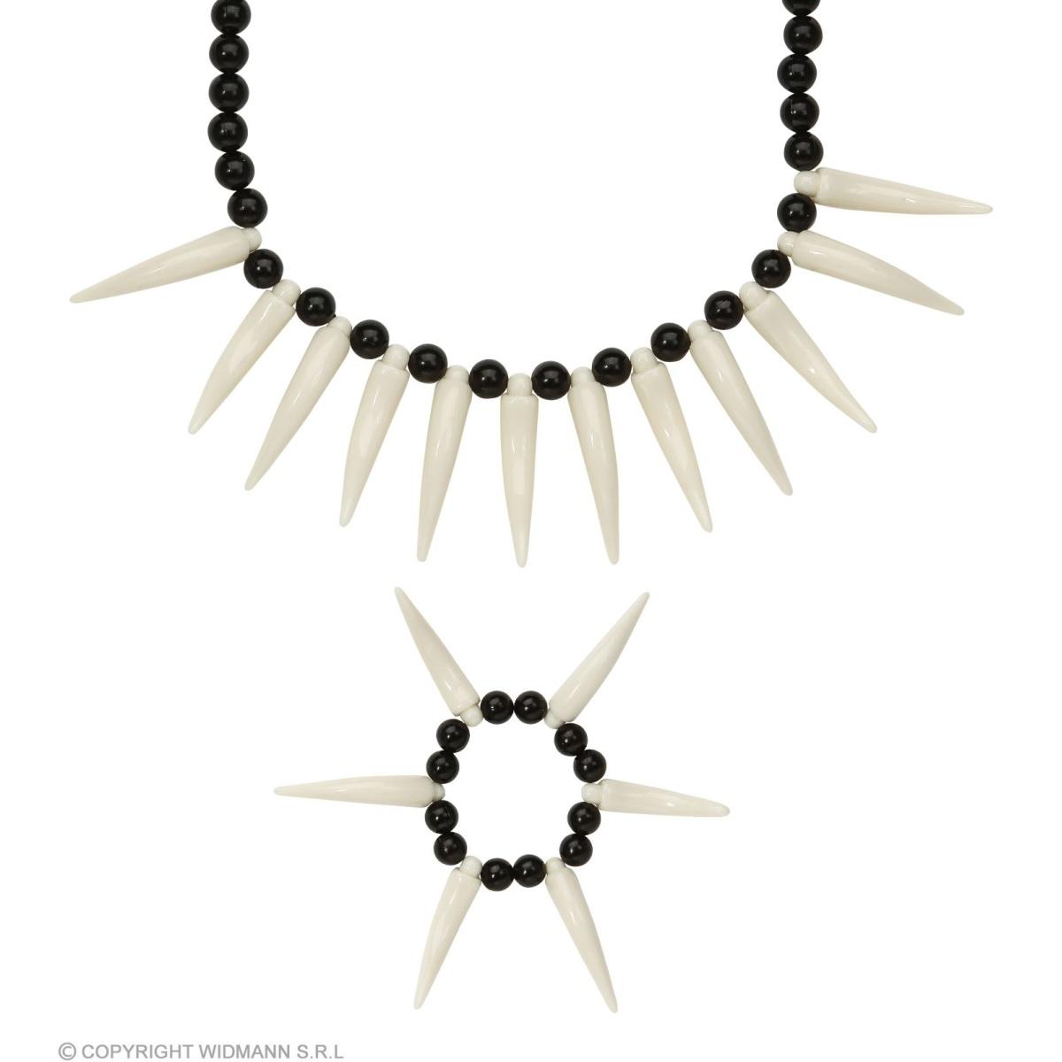 Collana bracciale primitivo ossa