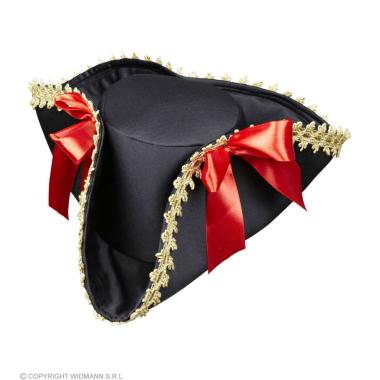 Cappello tricorno fiocchi rossi