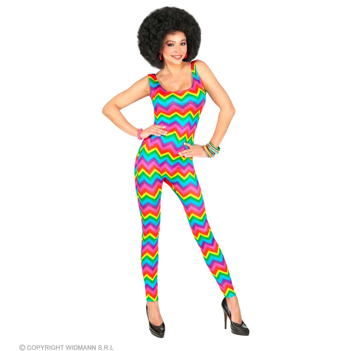Costume tuta anni 70 80 multicolor