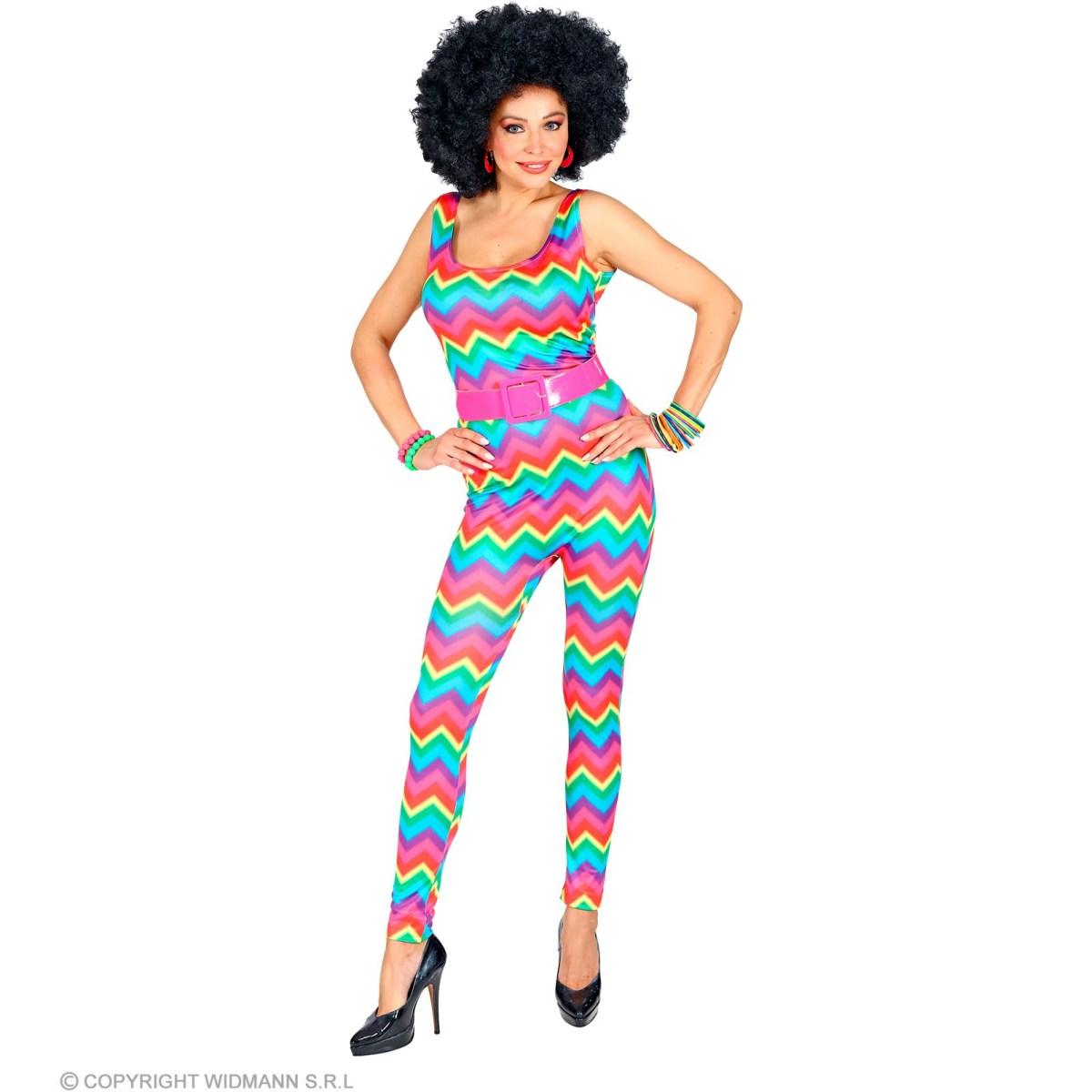 Costume tuta anni 70 80 multicolor