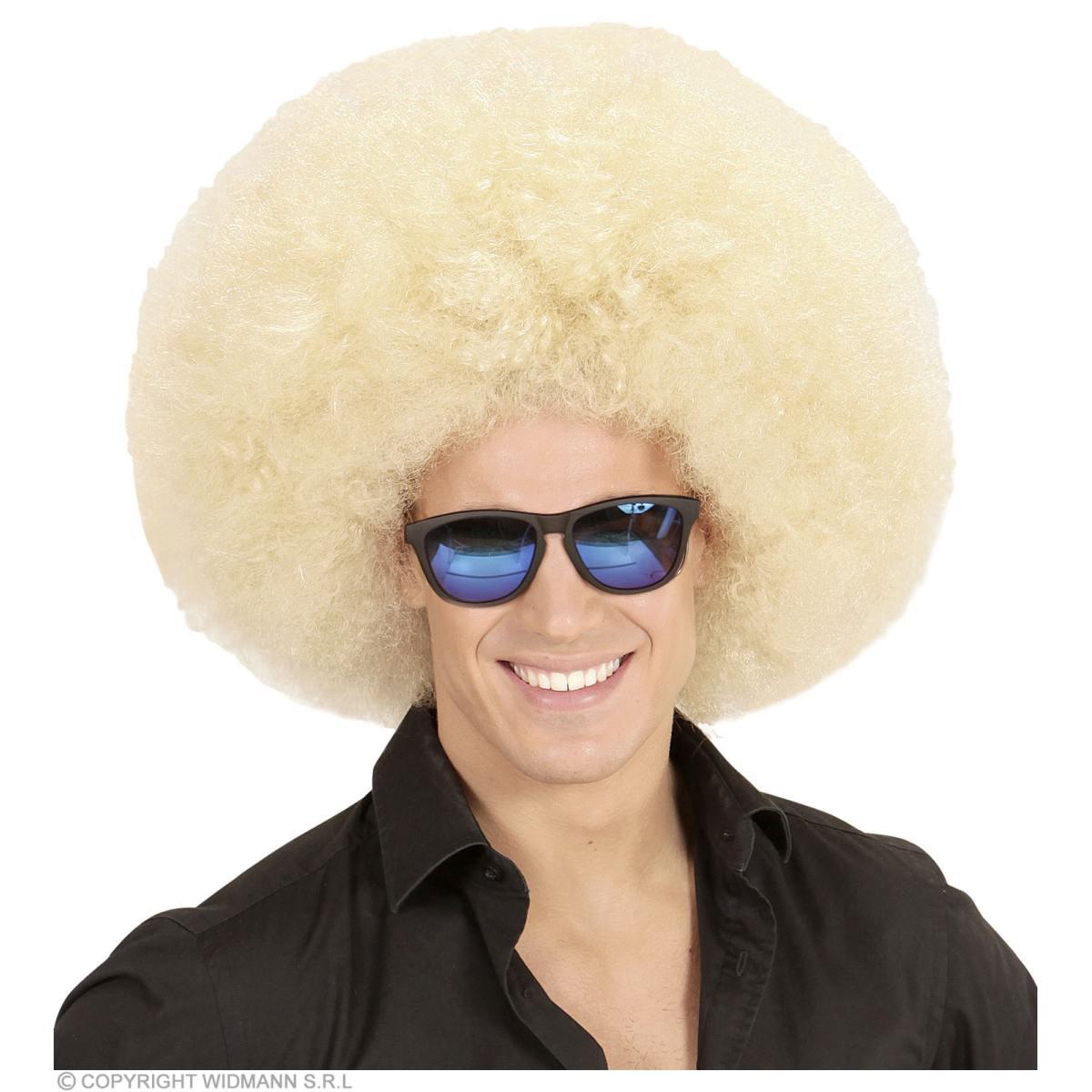 Parrucca afro bionda