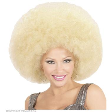 Parrucca afro bionda