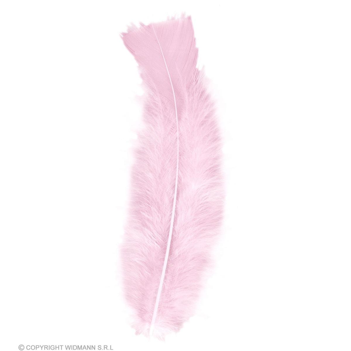 Piuma struzzo rosa pastello