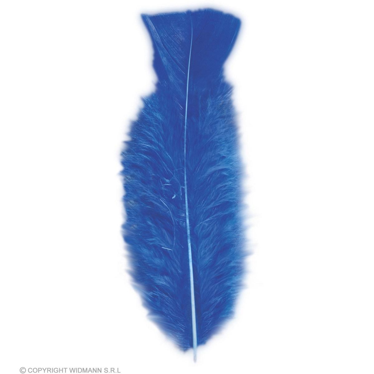 Piuma struzzo blu