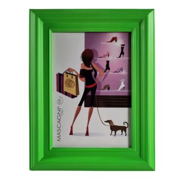 Cornice legno verde 13 x 18 cm