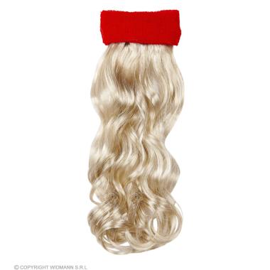 Fascia testa rossa capelli biondi