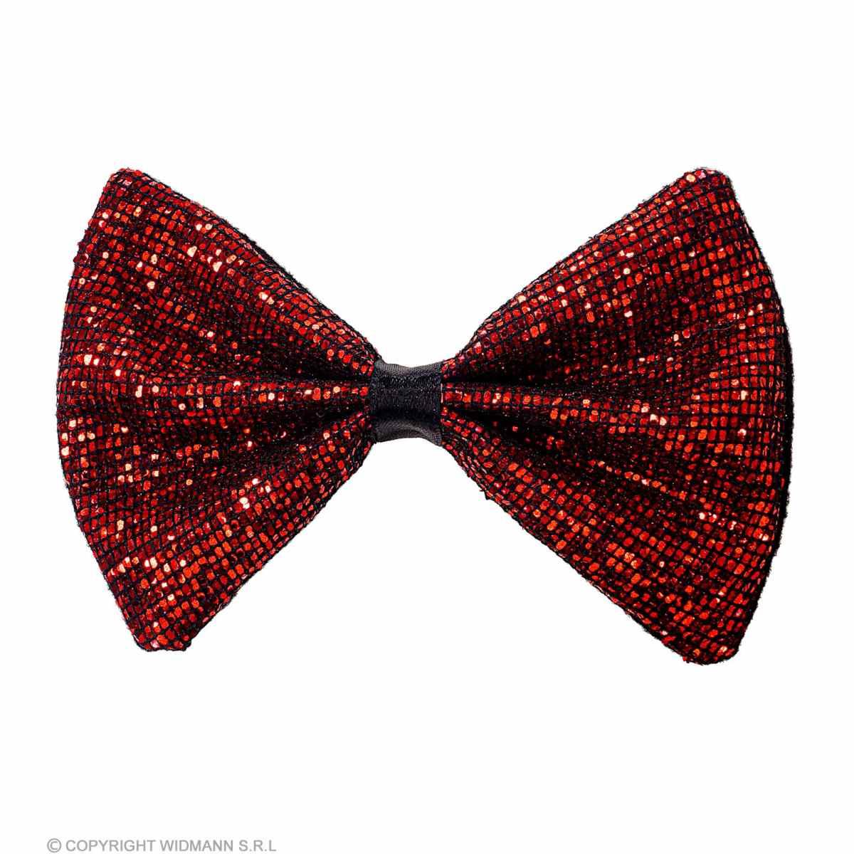 Papillon rosso glitter