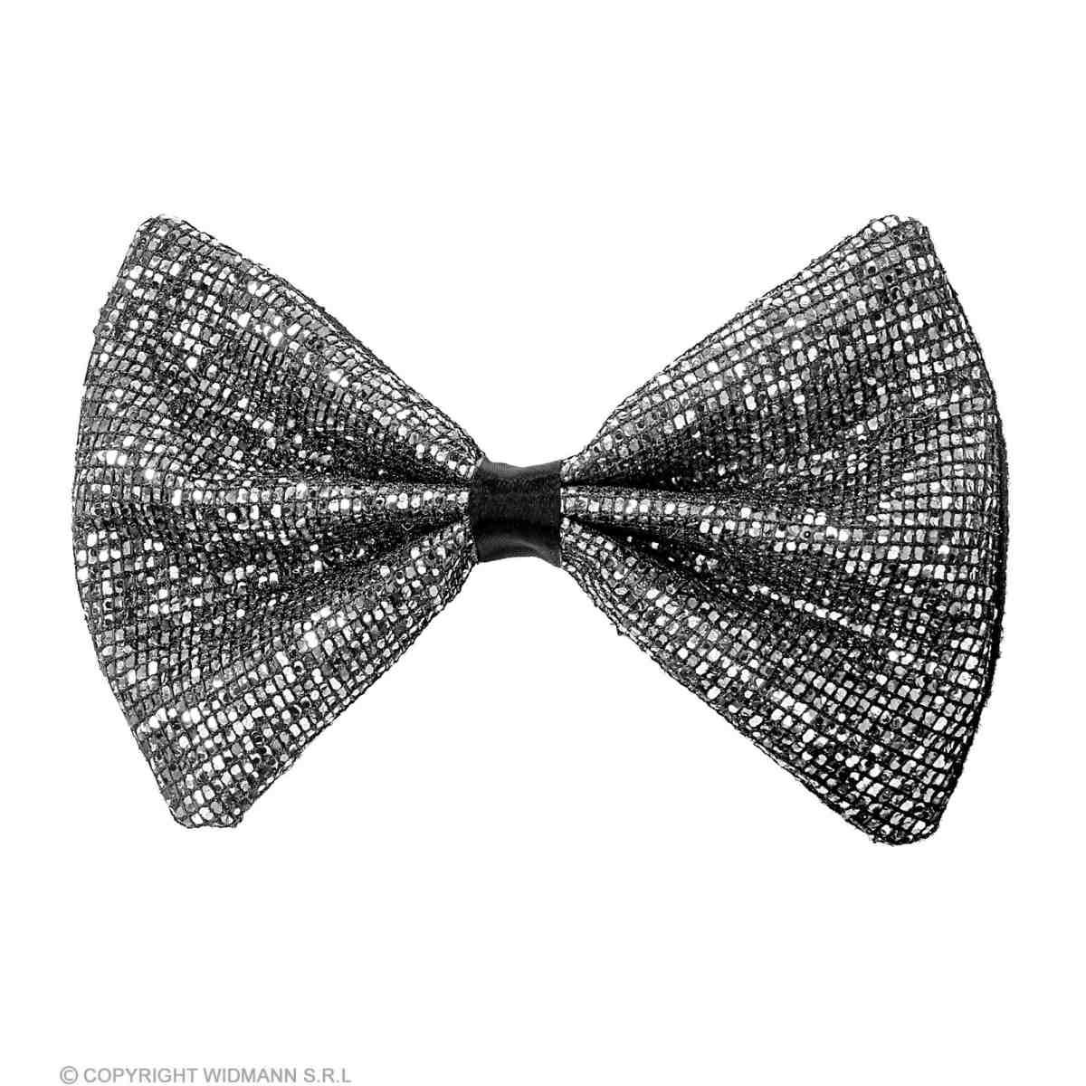 Papillon argento glitter
