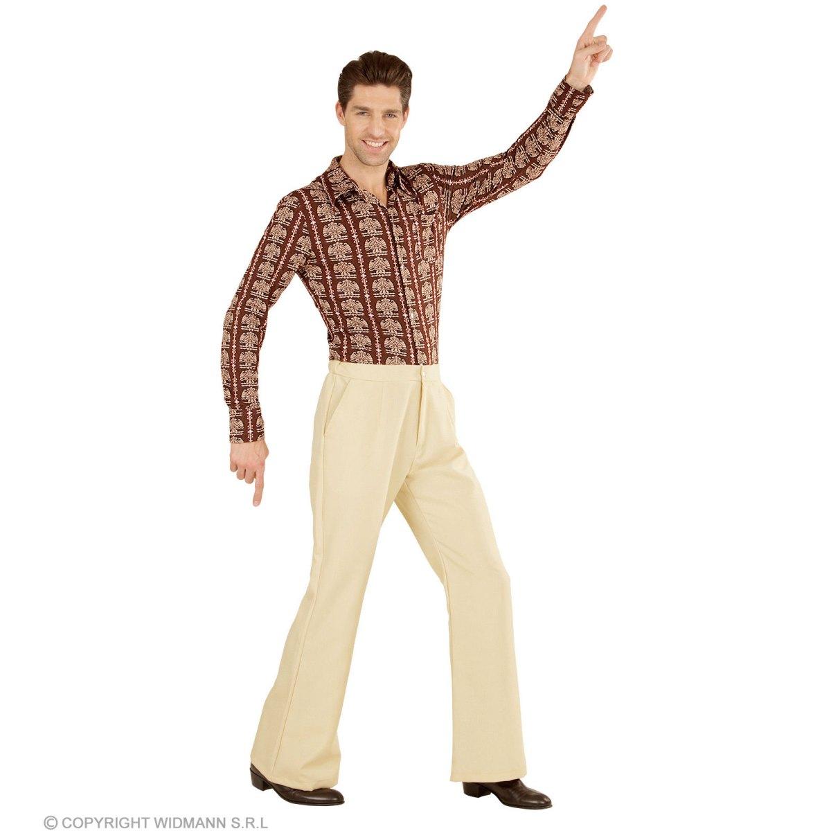 Pantaloni anni 70 80 beige