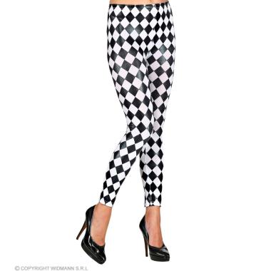 Leggins scacchi nero bianco