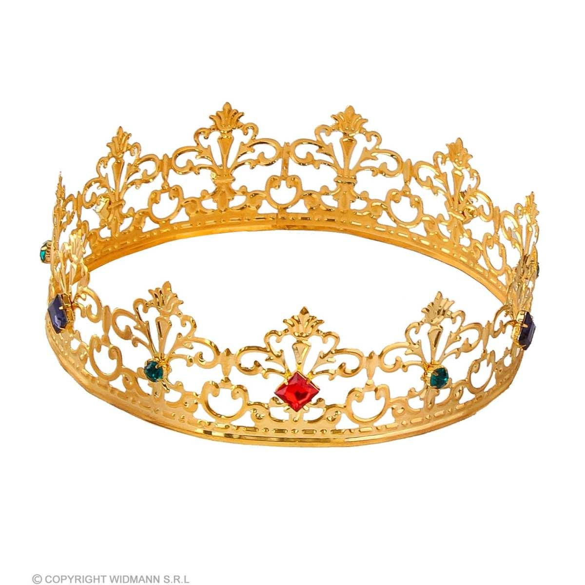 Corona regina metallo oro gemme
