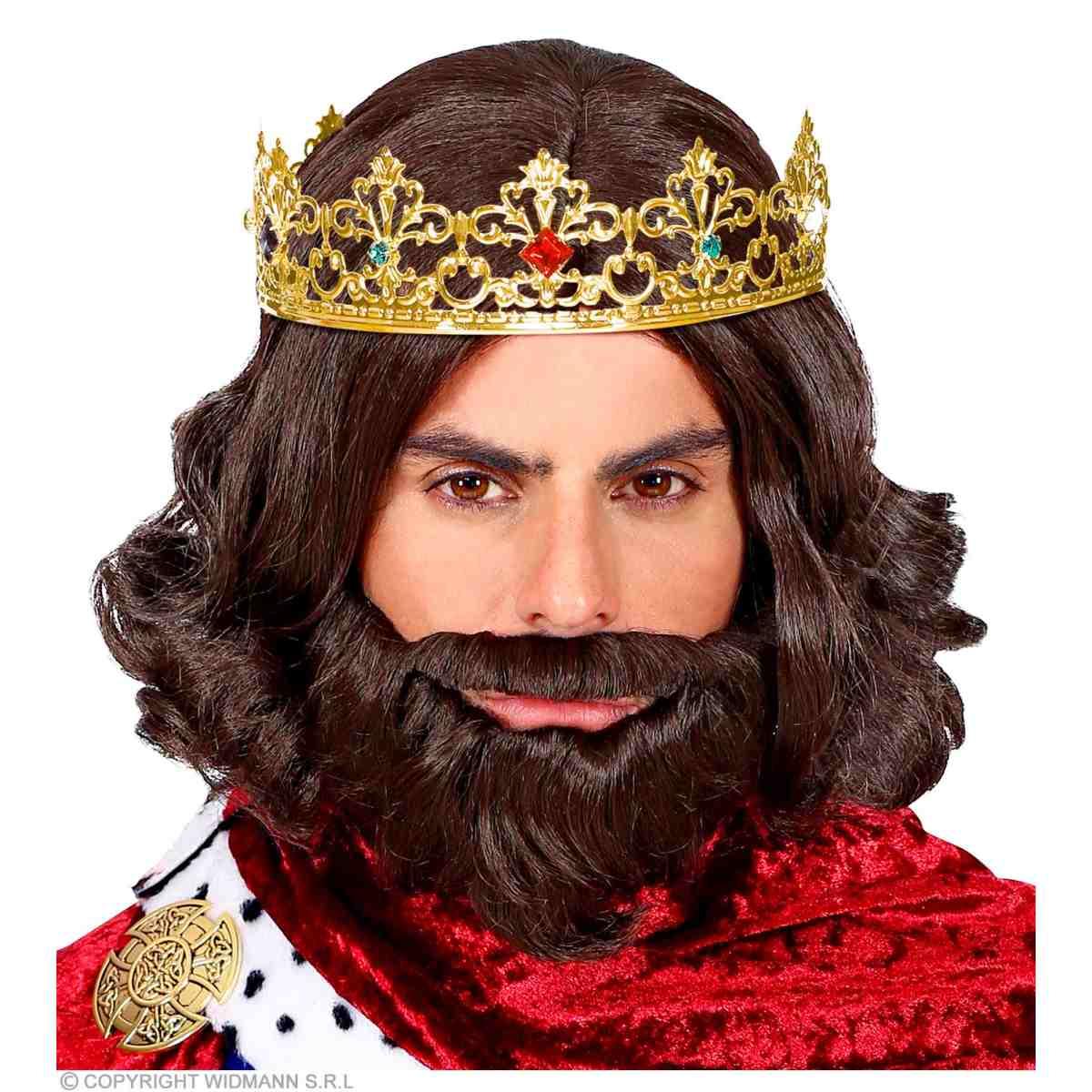 Corona regina metallo oro gemme