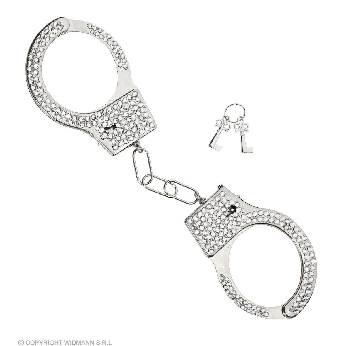 Manette metallo strass