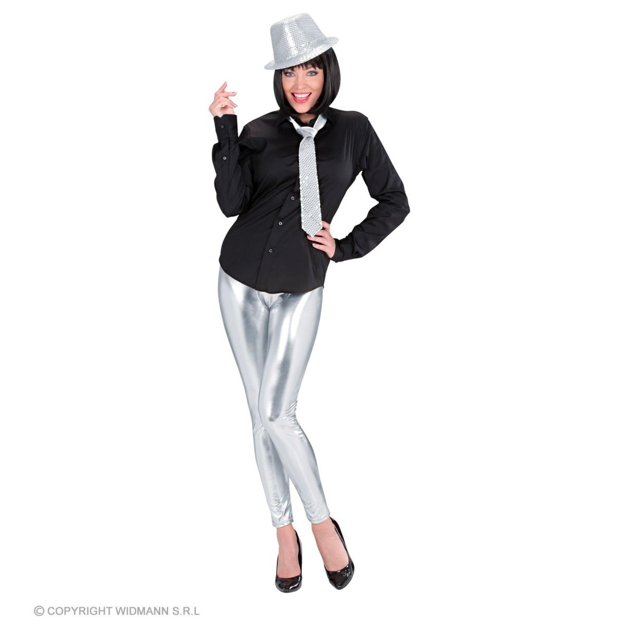 Leggins argento metallizzato
