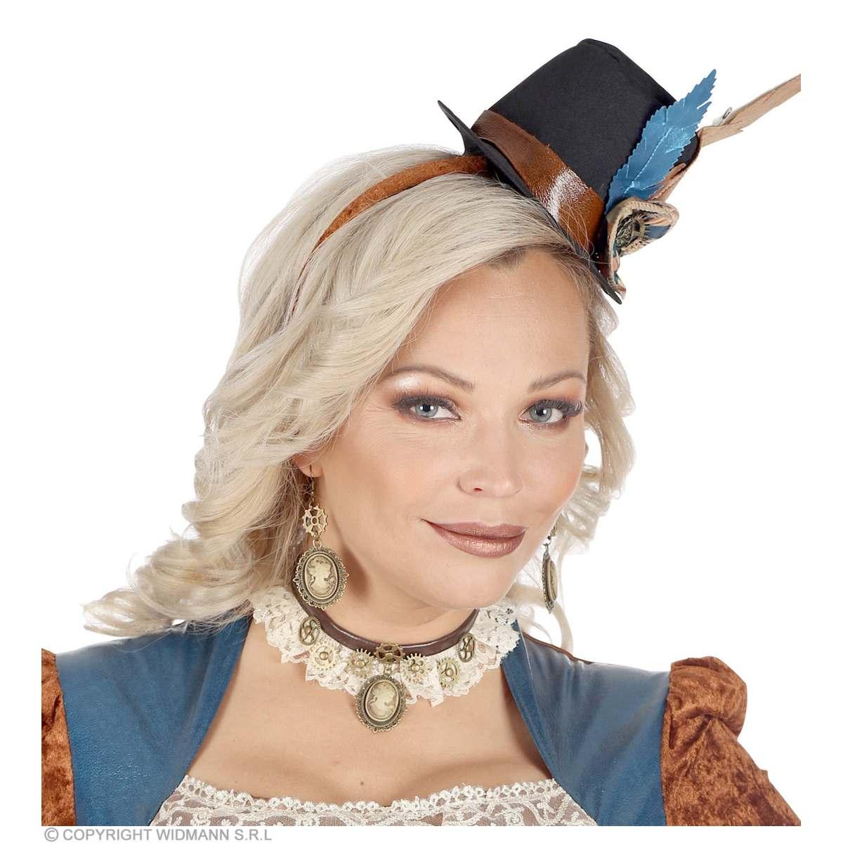 Collarino steampunk orecchini