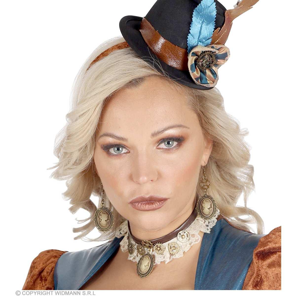 Collarino steampunk orecchini