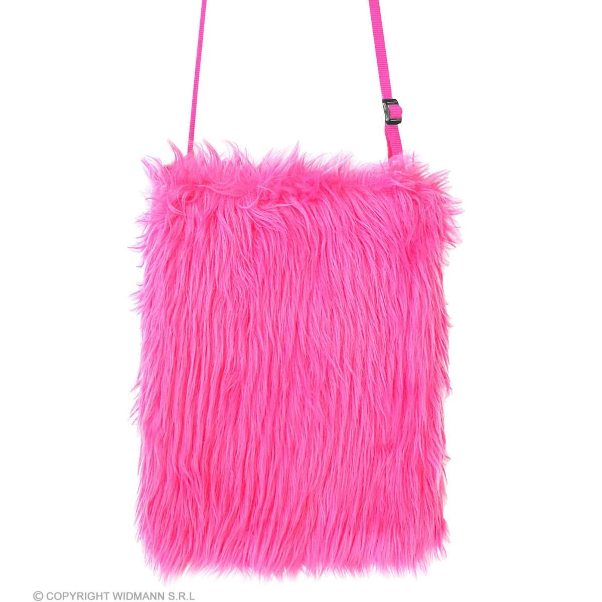 Borsa pelosa rosa fluo