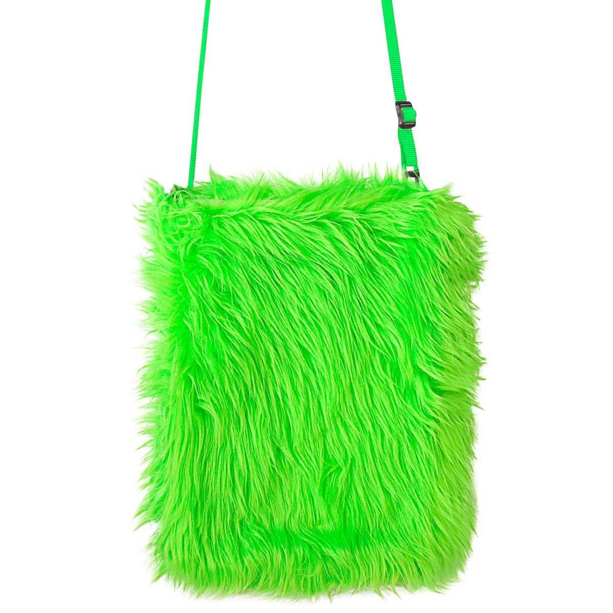 Borsa pelosa verde fluo