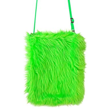 Borsa pelosa verde fluo
