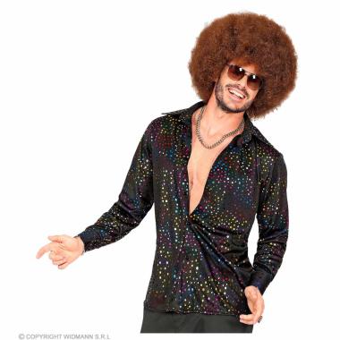 Camicia nera disco brillantini