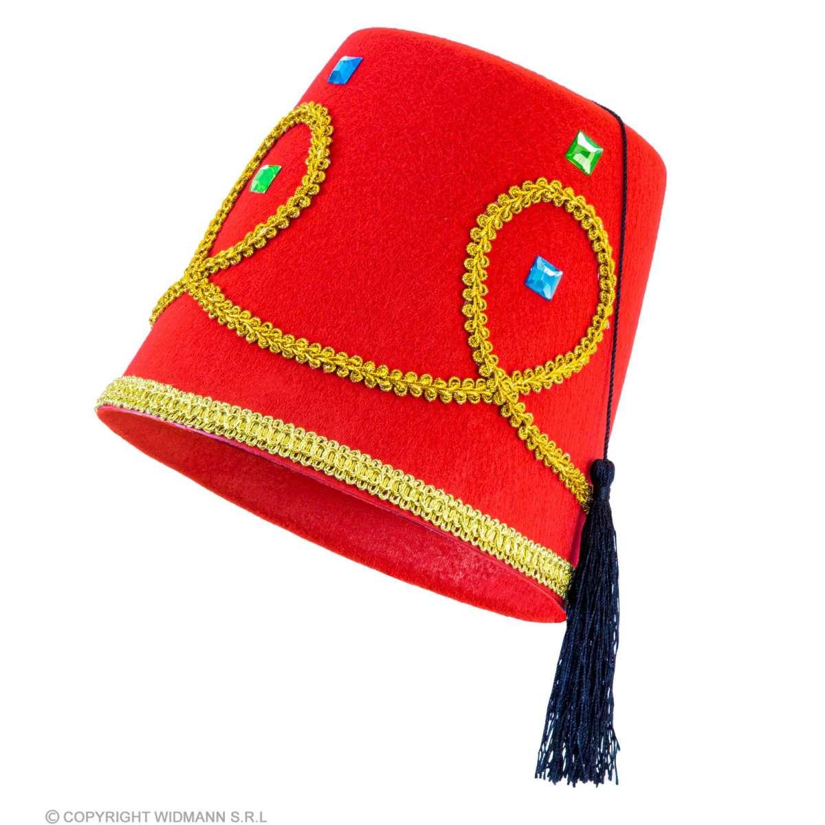 Cappello feltro turco rosso