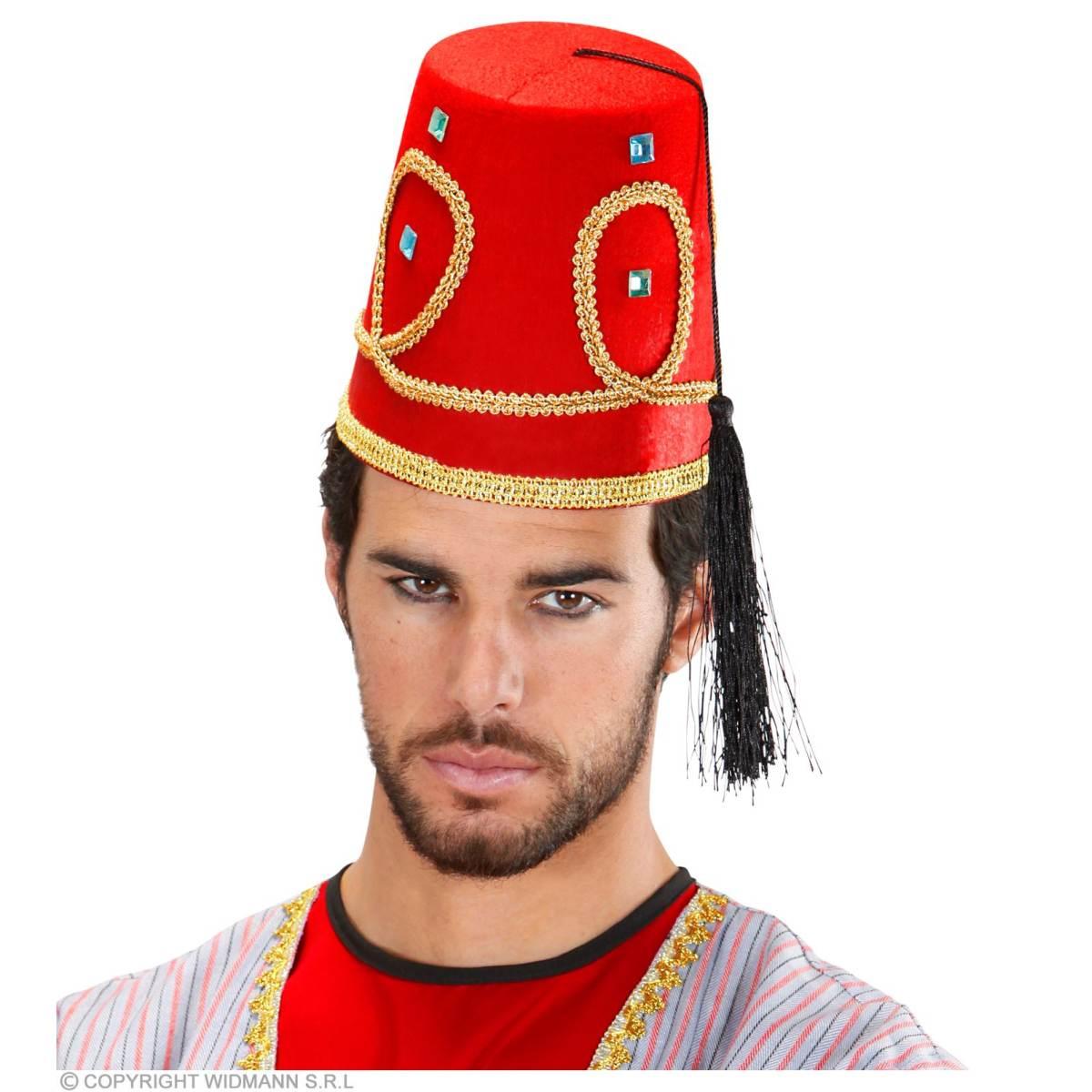 Cappello feltro turco rosso