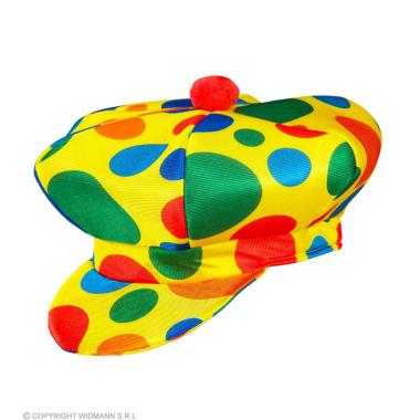 Cappello berretto giallo pois modello a