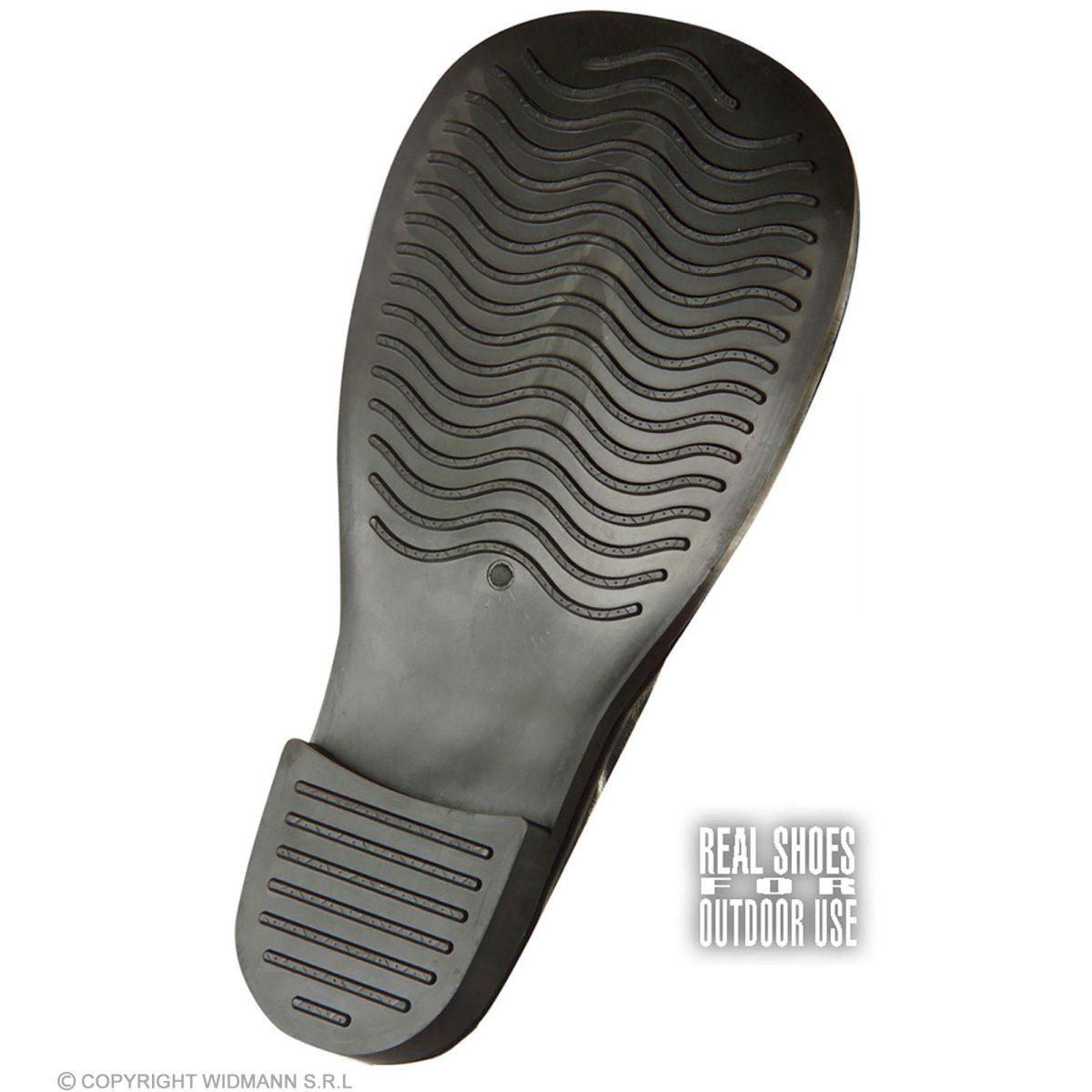 Scarpe clown nere suola gomma