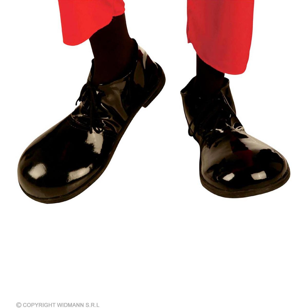 Scarpe clown nere suola gomma