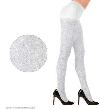 Collant bianche glitter