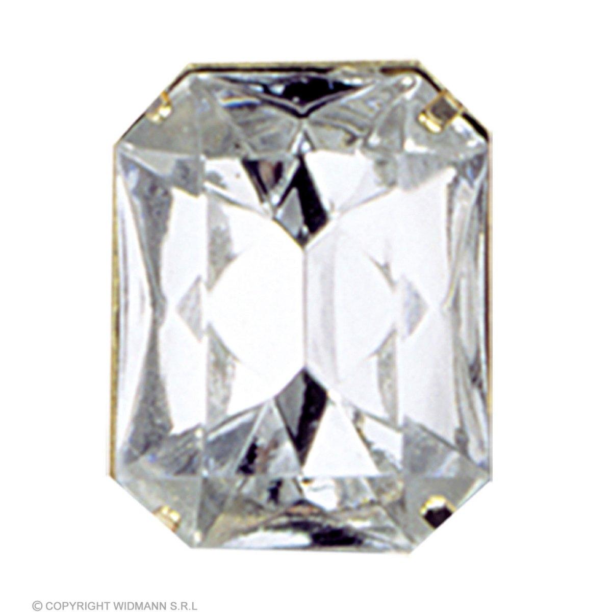 Anello metallo maxi diamante