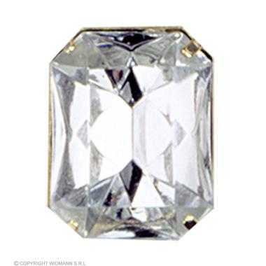 Anello metallo maxi diamante