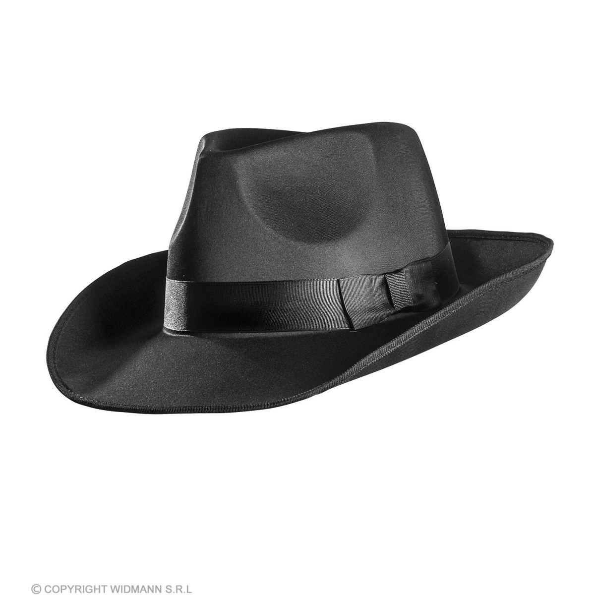 Cappello borsalino raso nero