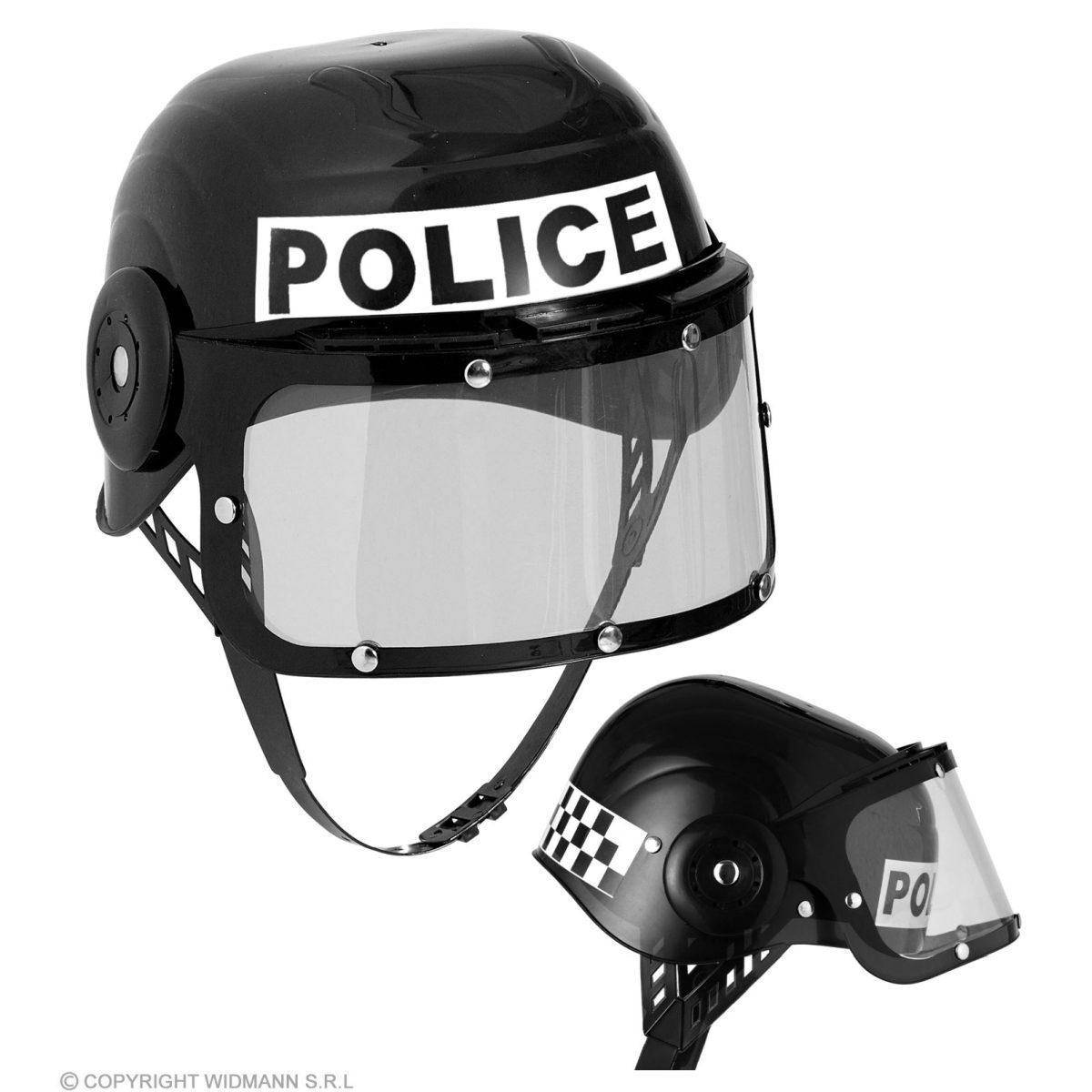 Elmo poliziotto casco nero
